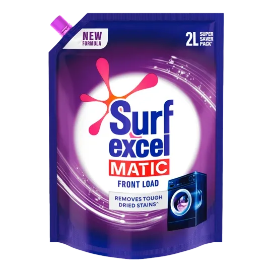Surf Excel Matic Front Load Liquid Detergent Pouch | 2L | Pack of 1