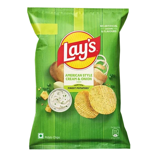 Lays American Style Cream & Onion Flavour Potato Chips 24g