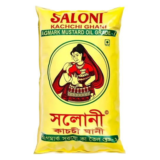 Saloni Kachchi Ghani Mustard Oil - 1Ltr