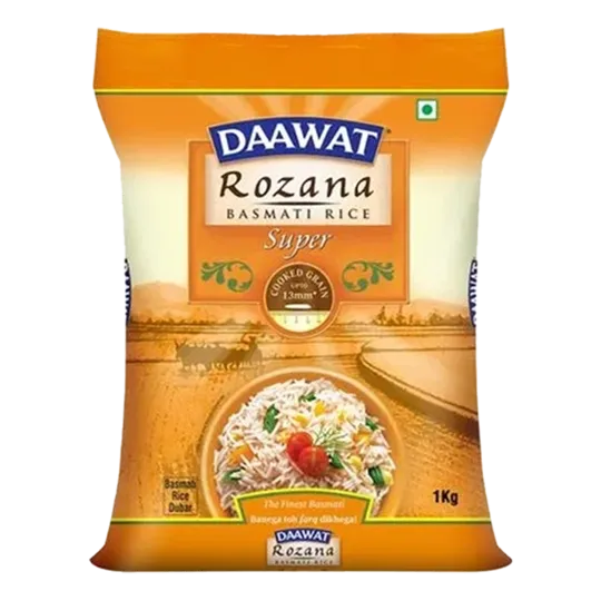 Daawat Basmati Rice Rozana Super 1 Kg