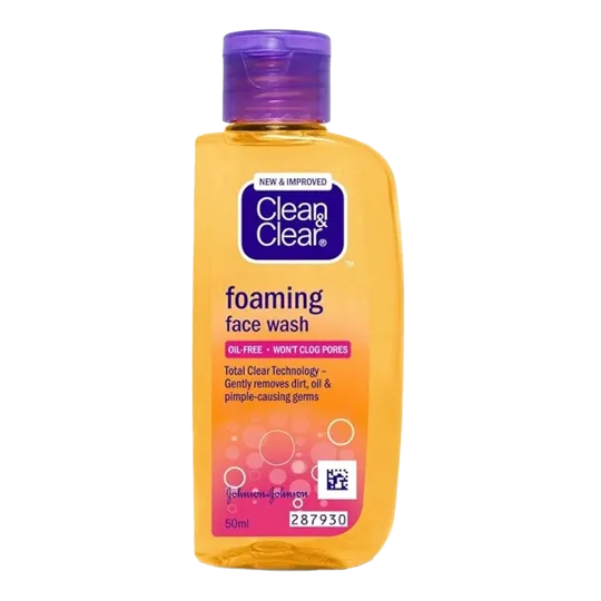 Clean & Clear Foaming Face Wash 50ml | Pack of 1