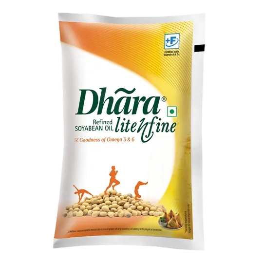 Dhara Refined Soyabean Oil Lite - 1 ltr