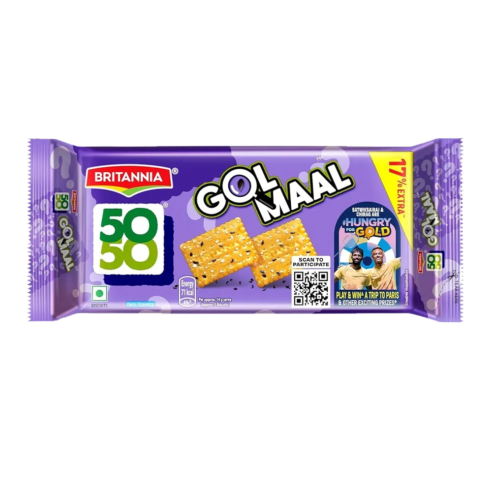Britannia 50 50 Golmaal | 185g | Pack of 1