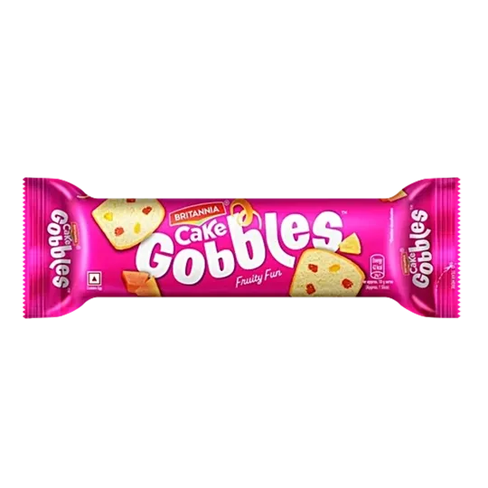 Britannia Gobbles Fruity Fun Cake | 100+10 g | Pack of 1