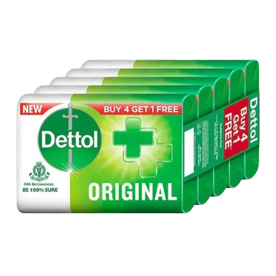 Dettol Original Soap Bar | 100g x 5 | Pack of 5