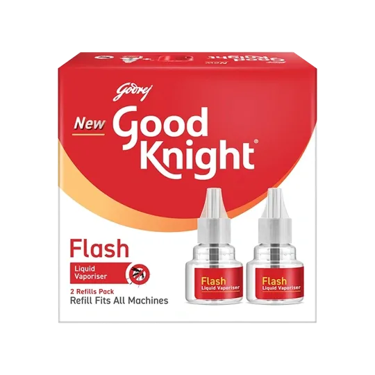 Good Knight Flash Mosquito Repellent Refill | 45ml x 2 | Pack of 2