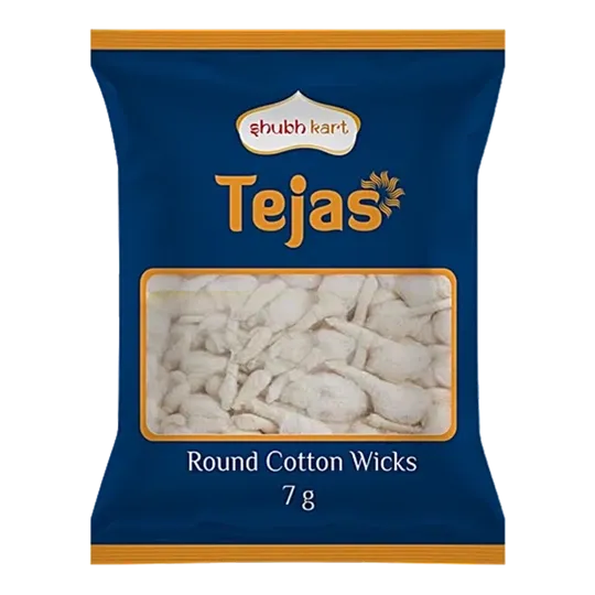 Shubhkart Tejas Round Cotton Wicks | 7g | Pack of 1