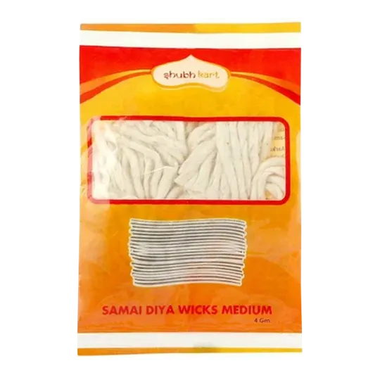 Shubhkart Samai Diya Wicks | 4g | Pack of 1