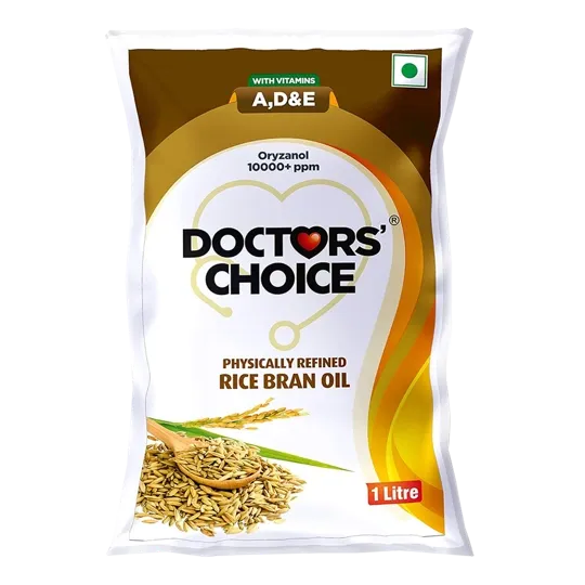 Doctors' Choice Physically Refined Rice Bran Oil - 1L