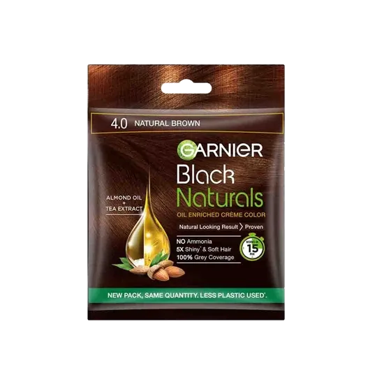 Garnier Black Natural 4 + Natural Brown Hair Color 20ml