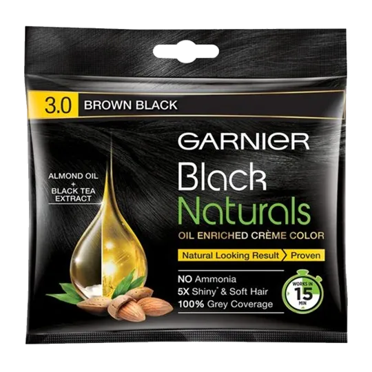 Garnier Black Creamy 3 Brown Black Hair Color 20M+20g
