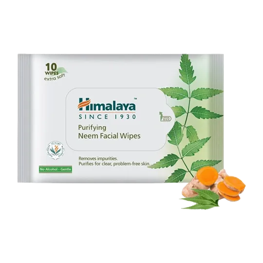 Himalaya Purifying Neem Facial Wipes | 10 Wipes