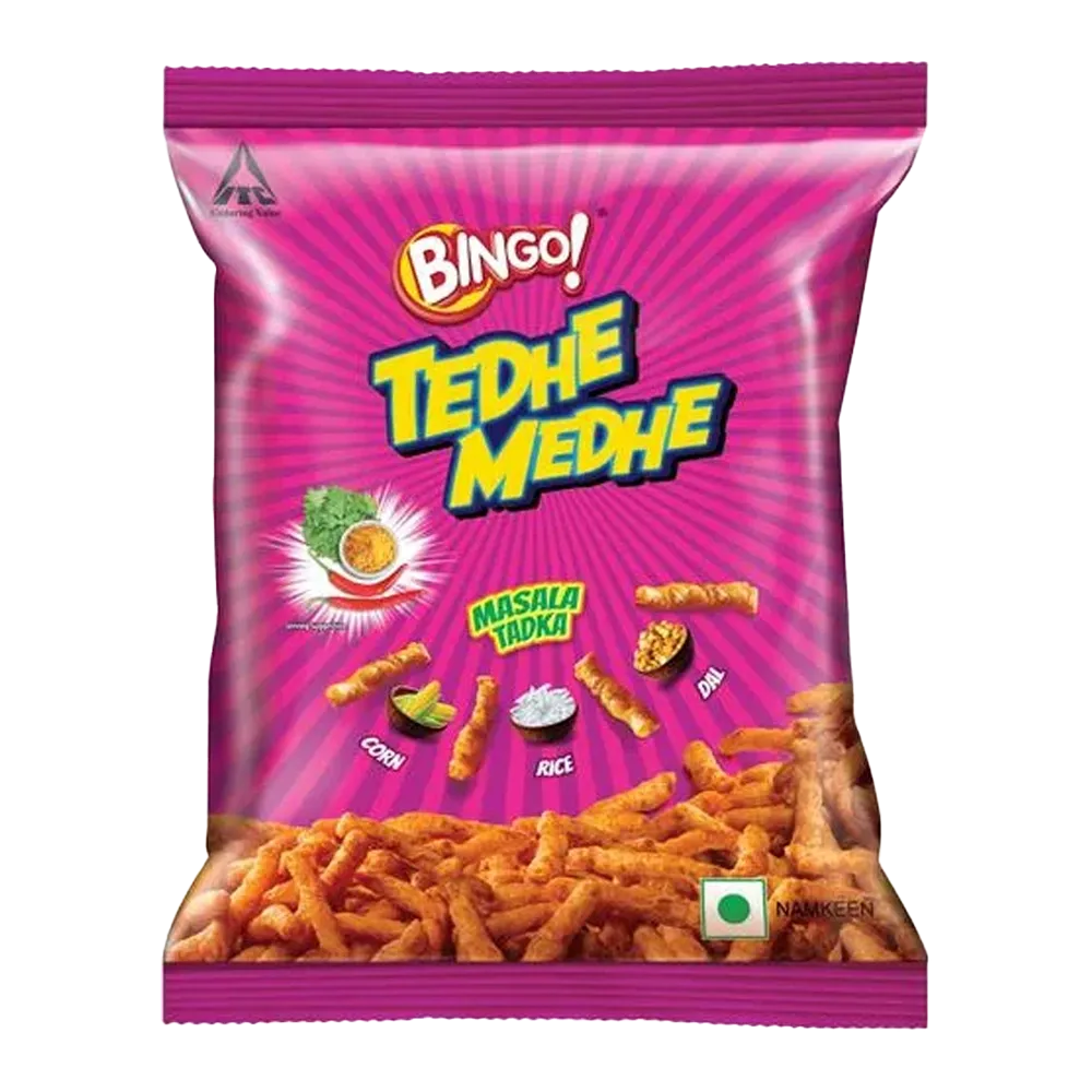 Bingo Tedhe Medhe Masala Tadka 75-80g | Pack of 1