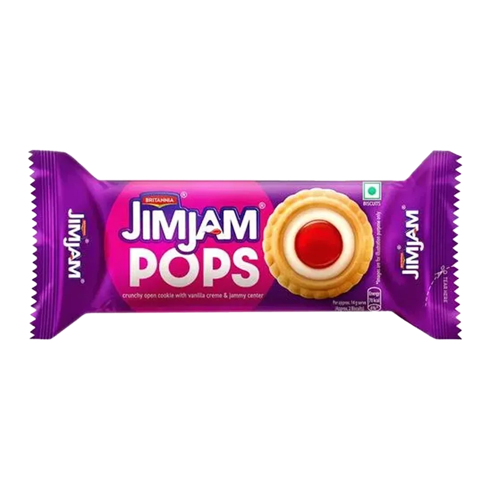 Britannia Jim Jam Pops Biscuit | 70g | Pack of 1