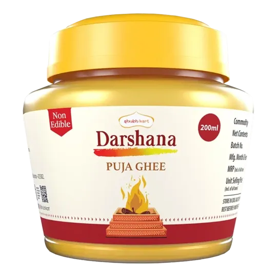 Shubhkart Darshana Pooja Ghee Jar | 200ml | Pack of 1