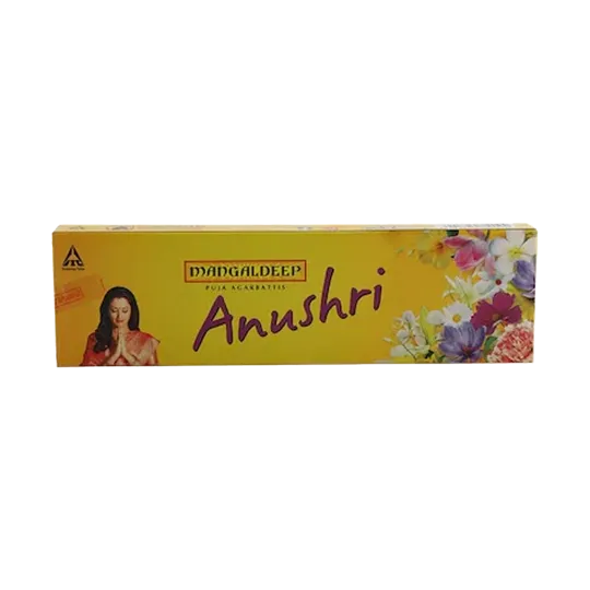 Mangaldeep Anushri Refreshing And Aromatic Agarbatti | 57 Sticks | Pack of 1