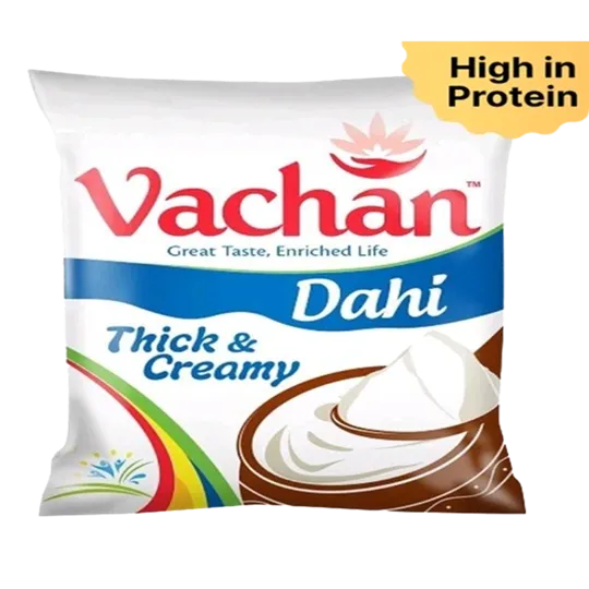 Vachan Thick & Creamy Dahi Pouch - 200g
