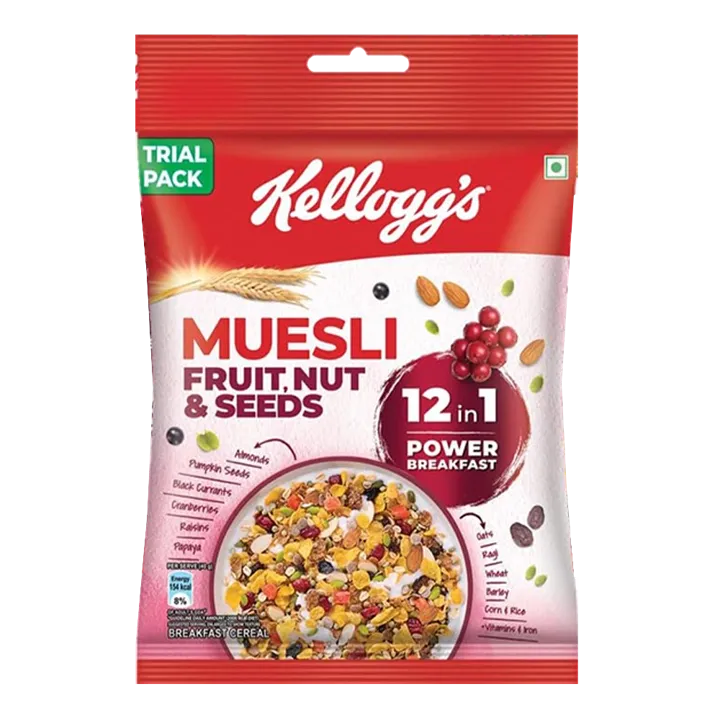 Kellogg's Muesli Fruit Nut & Seeds | 65g | Pack of 1