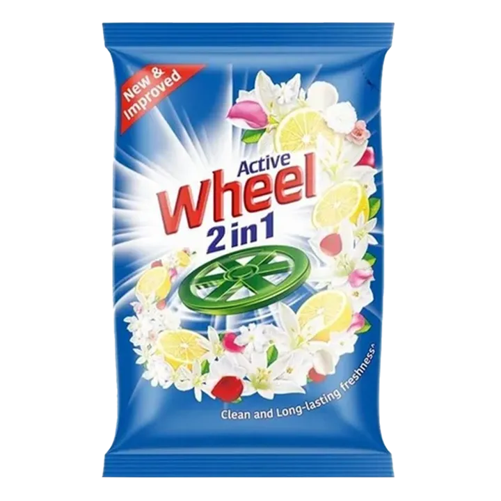 Active Wheel 2 in 1 Clean & Fresh Detergent Powder | 800g | Pack of 1
