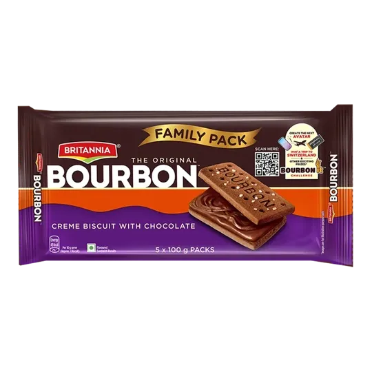 Britannia Bourbon Biscuits - 500g