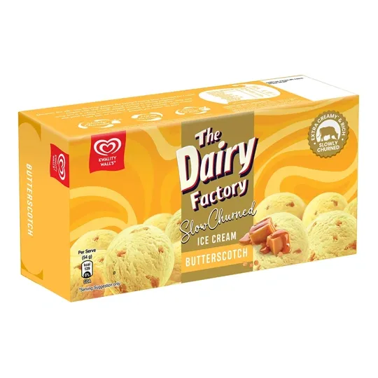 Kwality Walls The Dairy Factory Butterscotch Ice Cream 700 ml