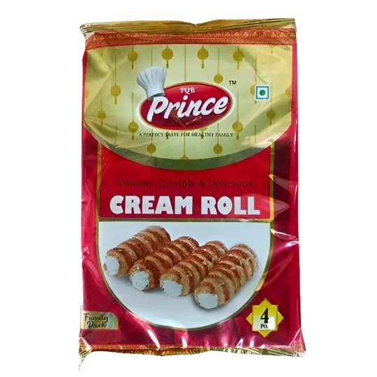 Prince Cream Roll - 250g Pack of 4