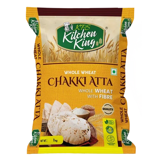 KPS Kitchen King Whole Wheat Chakki Atta 1 Kg