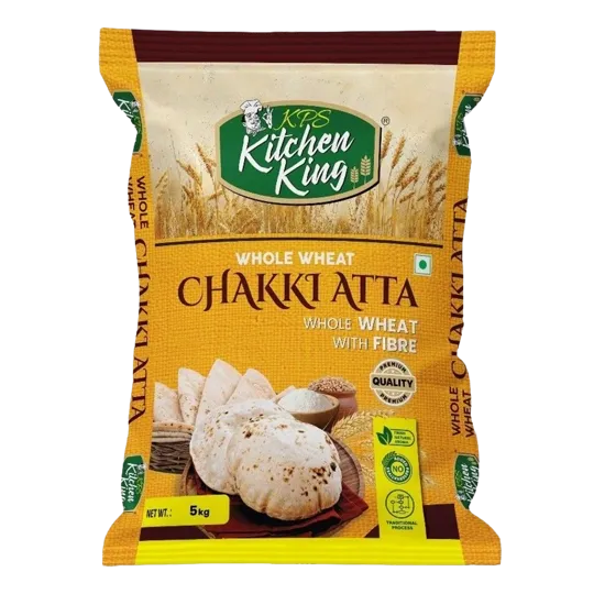 KPS Kitchen King Whole Wheat Chakki Atta - 5Kg