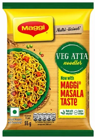 Maggi Masala Veg Atta Noodles | 55g | Pack of 1