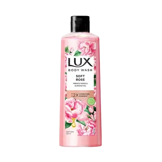 Lux Body Wash Soft Skin French Rose & Almond Oil | 240ml | Pack of 1
