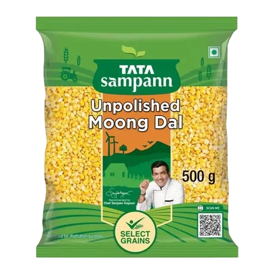 Tata Sampann Unpolished Moong Dal - 500g