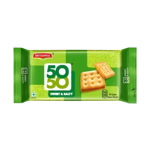 Britannia 50-50 Sweet & Salty Biscuit | 200g | Pack of 1